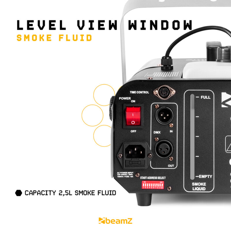 BeamZ S1500 DMX Smoke Machine & Soft Case