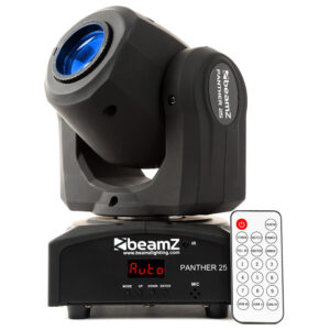 BeamZ Panther25 LED Spot Moving Head Light Pair