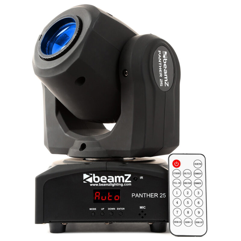BeamZ Panther25 LED Spot Moving Head Light Pair