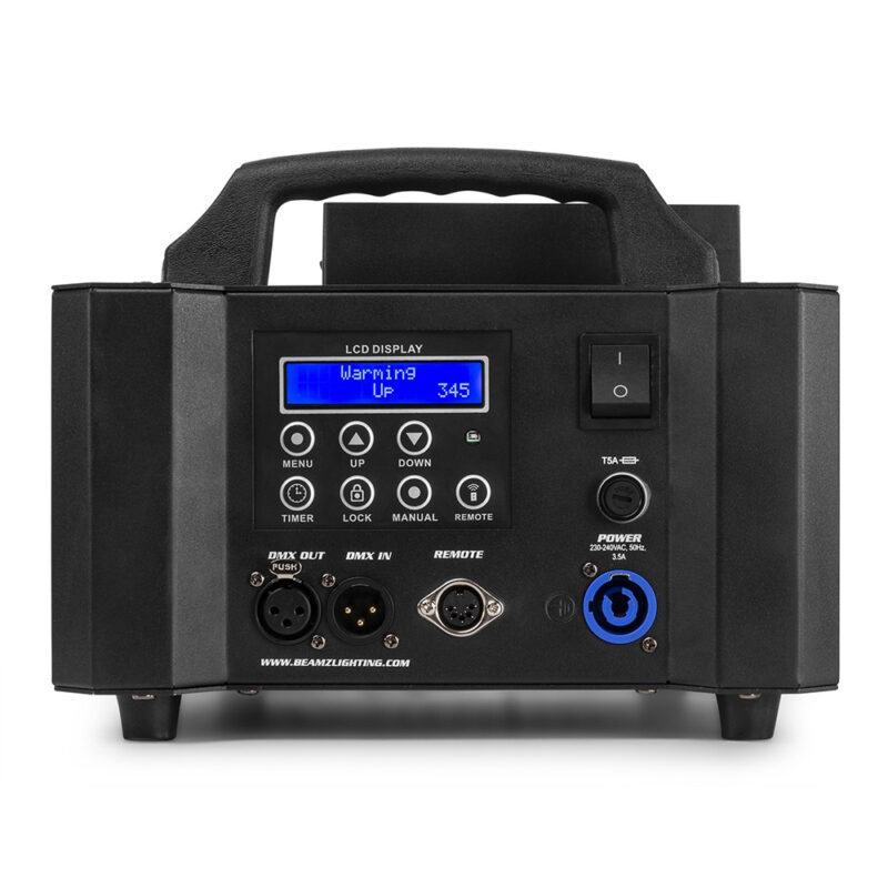 BeamZ BLAZE800 800W Vertical Smoke Machine 12x4W 4in1 LED & 5L Fluid