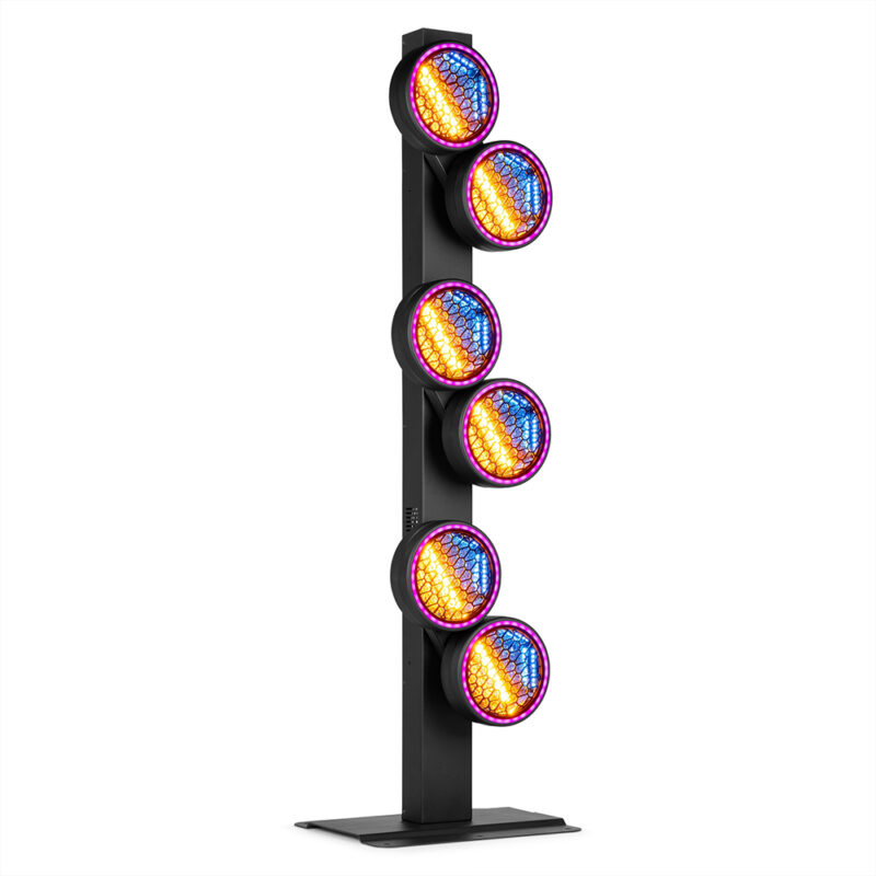 BeamZ RB640 Motorised Retro Stage Blinder Effects Tower 6x 40W COB LED
