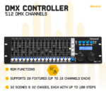 BeamZ BZ512P 19″ Rack Mountable 3-Pin DMX Controller – 512 Channels