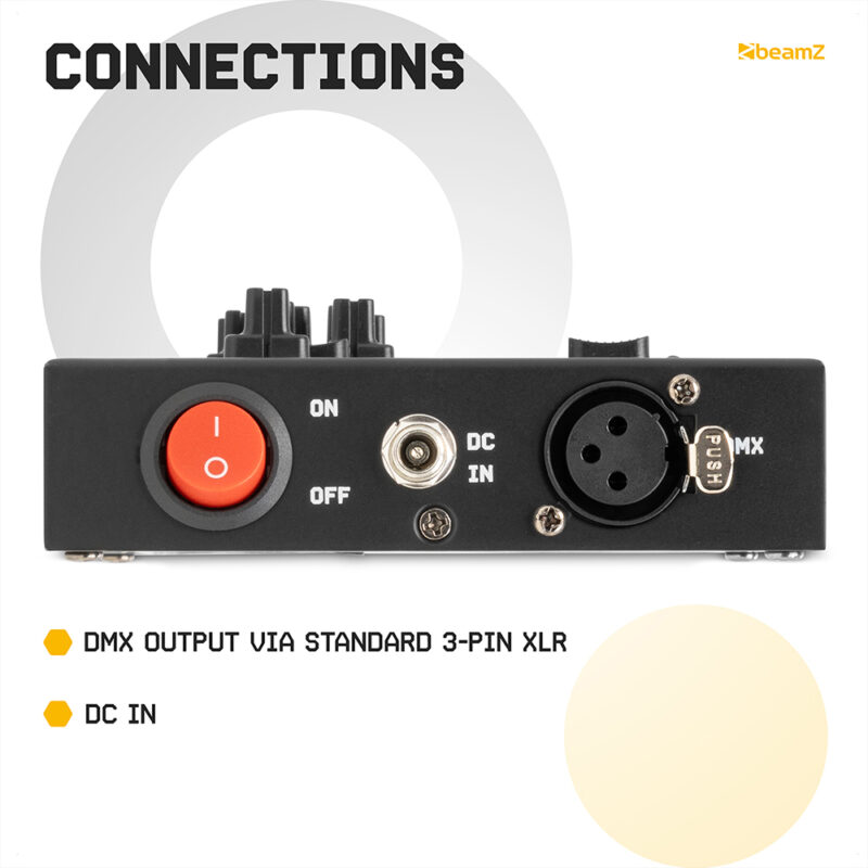 BeamZ BZ14 Compact 3-Pin DMX Controller for LED Lights – 14 Channels