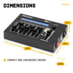 BeamZ BZ14 Compact 3-Pin DMX Controller for LED Lights – 14 Channels