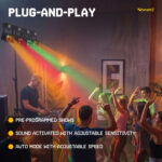 BeamZ SHOWBAR FREE2 Party Bar Lighting Kit with Strobe & Derby Effects