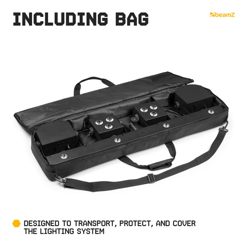 BeamZ SHOWBAR FREE2 Party Bar Lighting Kit with Strobe & Derby Effects