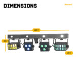 BeamZ SHOWBAR FREE2 Party Bar Lighting Kit with Strobe & Derby Effects