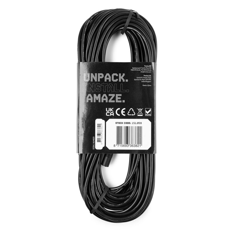 BeamZ Pro Hera HRDC15 Male to Female DC Power Extension Cable – 15m