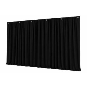 BeamZ Pro MOLTON320 Stage Backdrop Theatrical Drape 300x300cm – Black
