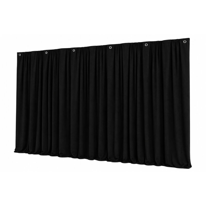 BeamZ Pro MOLTON320 Stage Backdrop Theatrical Drape 300x300cm – Black BeamZ Pro MOLTON320 Stage Backdrop Theatrical Drape 300x300cm – Black