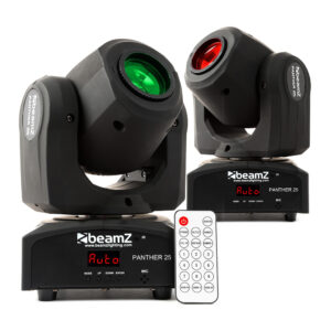 BeamZ Panther25 LED Spot Moving Head Light Pair BeamZ Panther25 LED Spot Moving Head Light Pair
