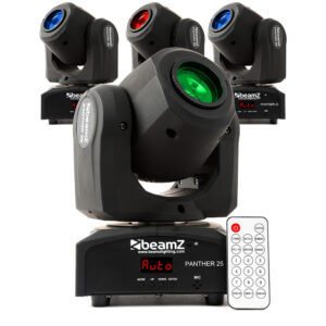 BeamZ Panther25 LED Moving Head Light Pair & Soft Case