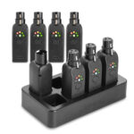BeamZ EazyLink 5-Pin XLR Wireless DMX System with 7 Receivers & Dock