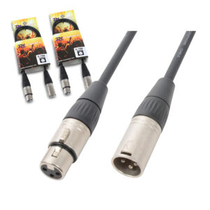 3x PD Connex 3-Pin DMX Lighting Cable – 0.75m 3x PD Connex 3-Pin DMX Lighting Cable – 0.75m