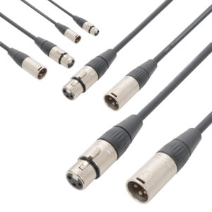 3x PD Connex 3-Pin DMX Lighting Cable – 1.5m