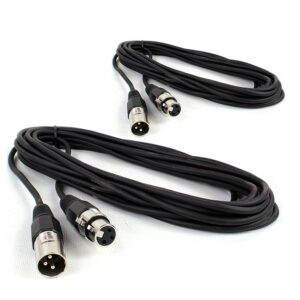 2x PD Connex CX100-6 DMX Cable 6m Male to Female XLR 120 Ohm 2x PD Connex CX100-6 DMX Cable 6m Male to Female XLR 120 Ohm