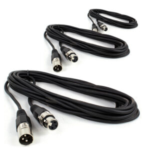 3x PD Connex CX100-6 DMX Cable 6m Male to Female XLR 120 Ohm 3x PD Connex CX100-6 DMX Cable 6m Male to Female XLR 120 Ohm