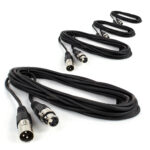 4x PD Connex CX100-6 DMX Cable 6m Male to Female XLR 120 Ohm