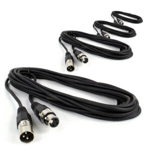 4x PD Connex CX100-6 DMX Cable 6m Male to Female XLR 120 Ohm 4x PD Connex CX100-6 DMX Cable 6m Male to Female XLR 120 Ohm