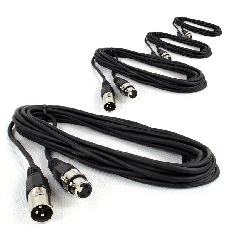 4x PD Connex CX100-6 DMX Cable 6m Male to Female XLR 120 Ohm 4x PD Connex CX100-6 DMX Cable 6m Male to Female XLR 120 Ohm