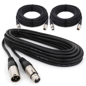 3x PD Connex 3-Pin DMX Lighting Cable – 20m 3x PD Connex 3-Pin DMX Lighting Cable – 20m