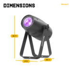 2x BeamZ PS60W 4-in-1 LED Pin Spot Lights with DMX – 60W