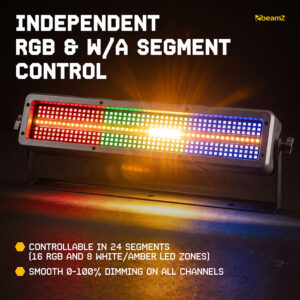 BeamZ BS340 Strobe Light – LED Wash & Stage Blinder Combi Fixture