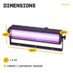 BeamZ BS340 Strobe Light – LED Wash & Stage Blinder Combi Fixture