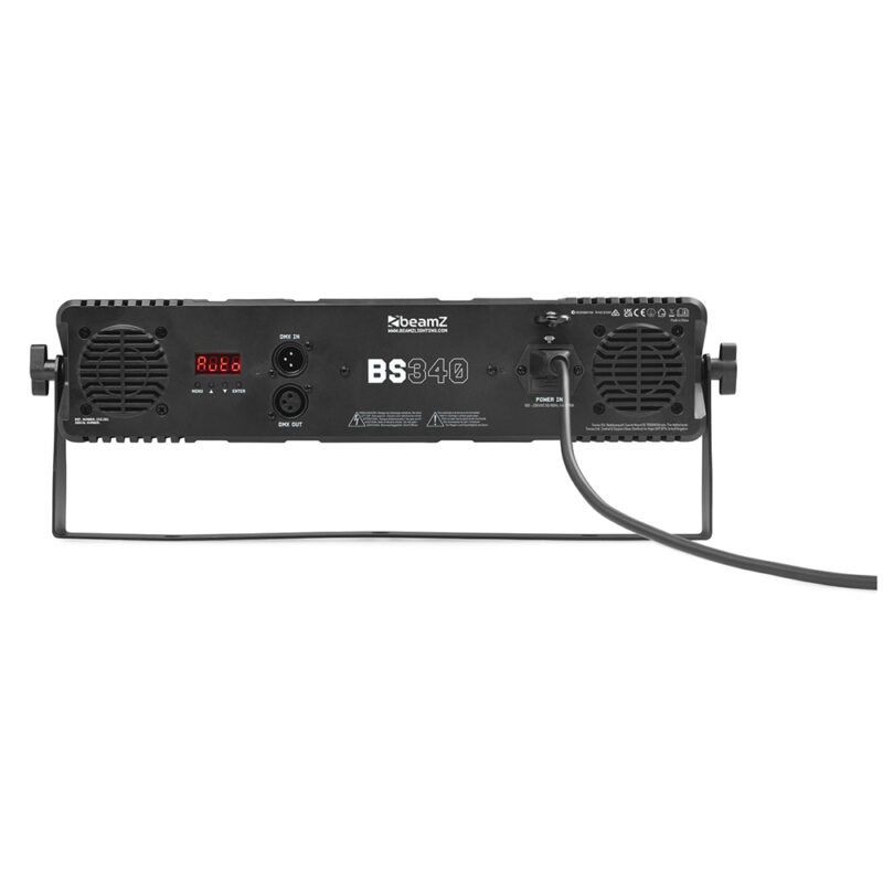 2x BeamZ BS340 Strobe Lights with Soft Case – LED Wash & Stage Blinder