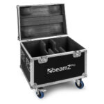 2x BeamZ Pro NUKE4 Motorised Strobe Beam Outdoor Light with Flightcase