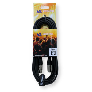 PD Connex CX100-6 3-Pin XLR DMX Lighting Cable – Male/Female 6m