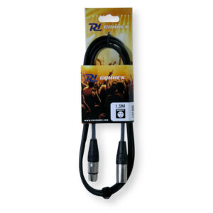 PD Connex CX100-1 3-Pin XLR DMX Lighting Cable – Male/Female 1.5m