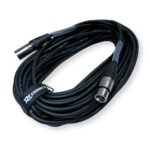 2x PD Connex CX100-20 3-Pin XLR DMX Lighting Cable – Male/Female 20m