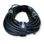 2x PD Connex CX100-20 3-Pin XLR DMX Lighting Cable – Male/Female 20m