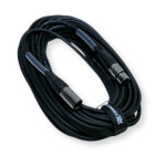 2x PD Connex CX100-20 3-Pin XLR DMX Lighting Cable – Male/Female 20m