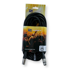 PD Connex CX100-20 3-Pin XLR DMX Lighting Cable – Male/Female 20m