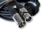 2x PD Connex CX100-12 3-Pin XLR DMX Lighting Cable – Male/Female 12m