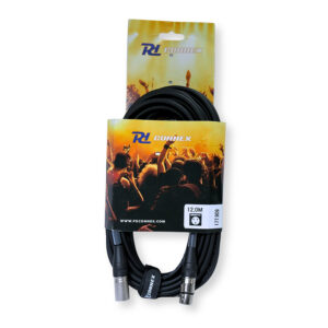 PD Connex CX100-12 3-Pin XLR DMX Lighting Cable – Male/Female 12m