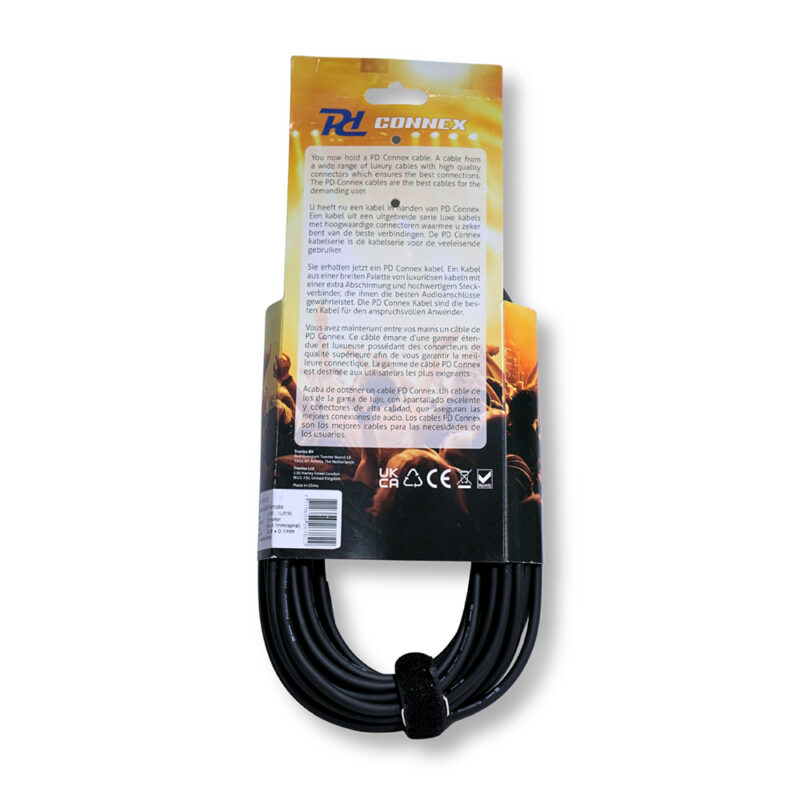 2x PD Connex CX100-12 3-Pin XLR DMX Lighting Cable – Male/Female 12m
