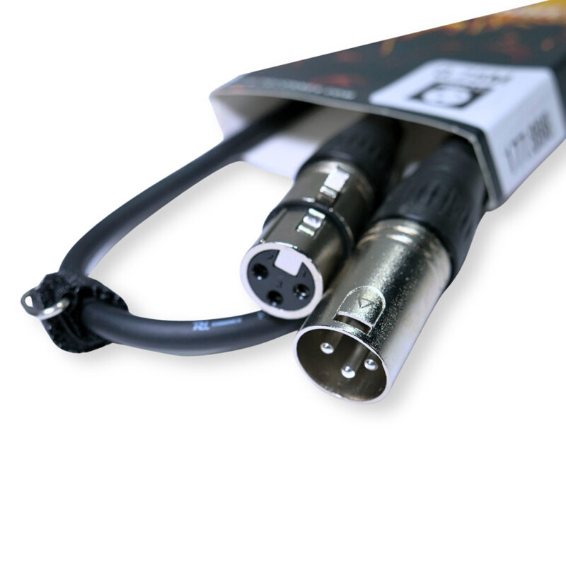 PD Connex CX100-0.7 3-Pin DMX Lighting Cable – Male/Female 0.75m