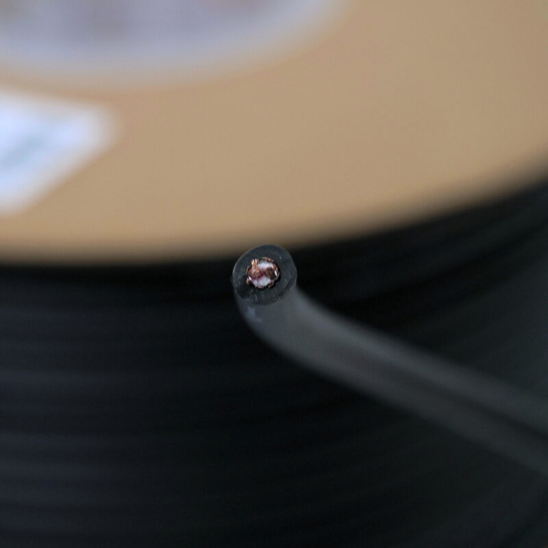 PD Connex RX50 2 Core 6mm DMX Cable Wire Reel – Black 100m