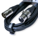2x PD Connex CX102-3 5-Pin XLR DMX Lighting Cable – Male/Female 3m