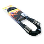 2x PD Connex CX102-3 5-Pin XLR DMX Lighting Cable – Male/Female 3m