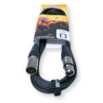 2x PD Connex CX102-3 5-Pin XLR DMX Lighting Cable – Male/Female 3m