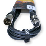 2x PD Connex CX102-3 5-Pin XLR DMX Lighting Cable – Male/Female 3m