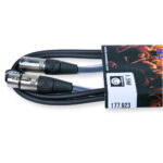2x PD Connex CX102-1 5-Pin XLR DMX Lighting Cable – Male/Female 1.5m