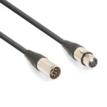 2x PD Connex CX102-12 5-Pin XLR DMX Lighting Cable – Male/Female 12m