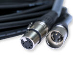 2x PD Connex CX102-12 5-Pin XLR DMX Lighting Cable – Male/Female 12m