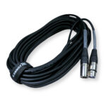 2x PD Connex CX102-12 5-Pin XLR DMX Lighting Cable – Male/Female 12m