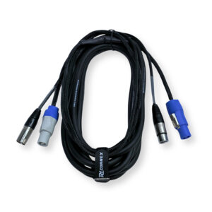 PD Connex CX09-5 Combi IEC Male/Female Power & 3-Pin DMX Cable – 5m